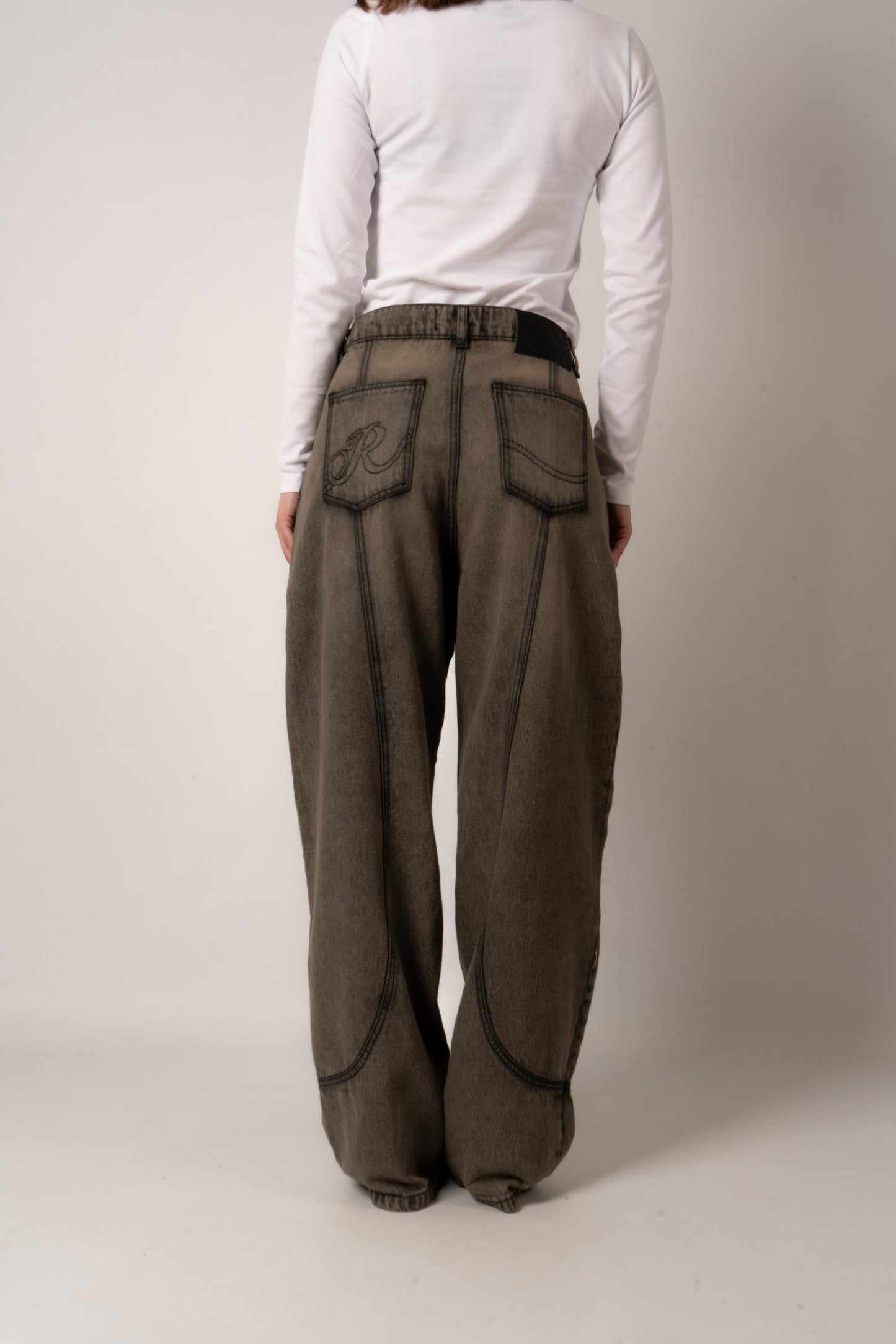 Pantalón Denim Costuras