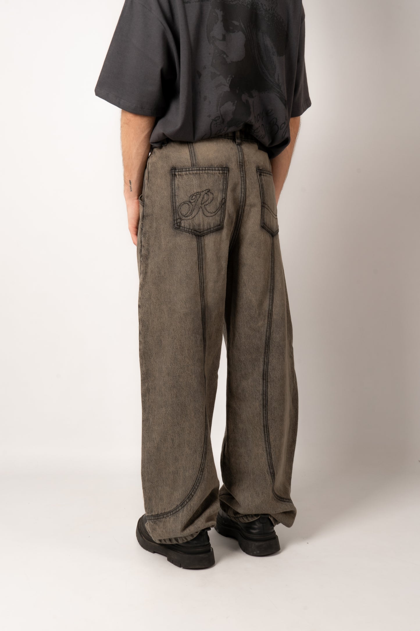 Pantalón Denim Costuras