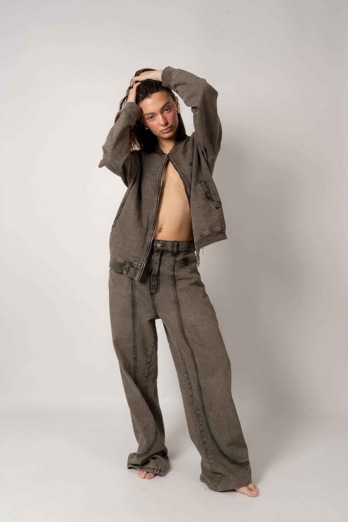 Pantalón Denim Costuras