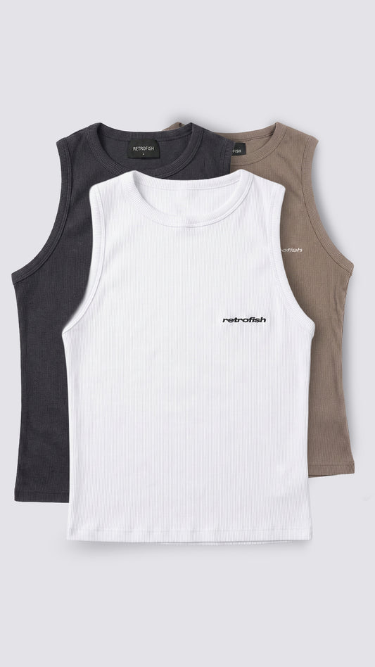 Pack Musculosa Ribb x3