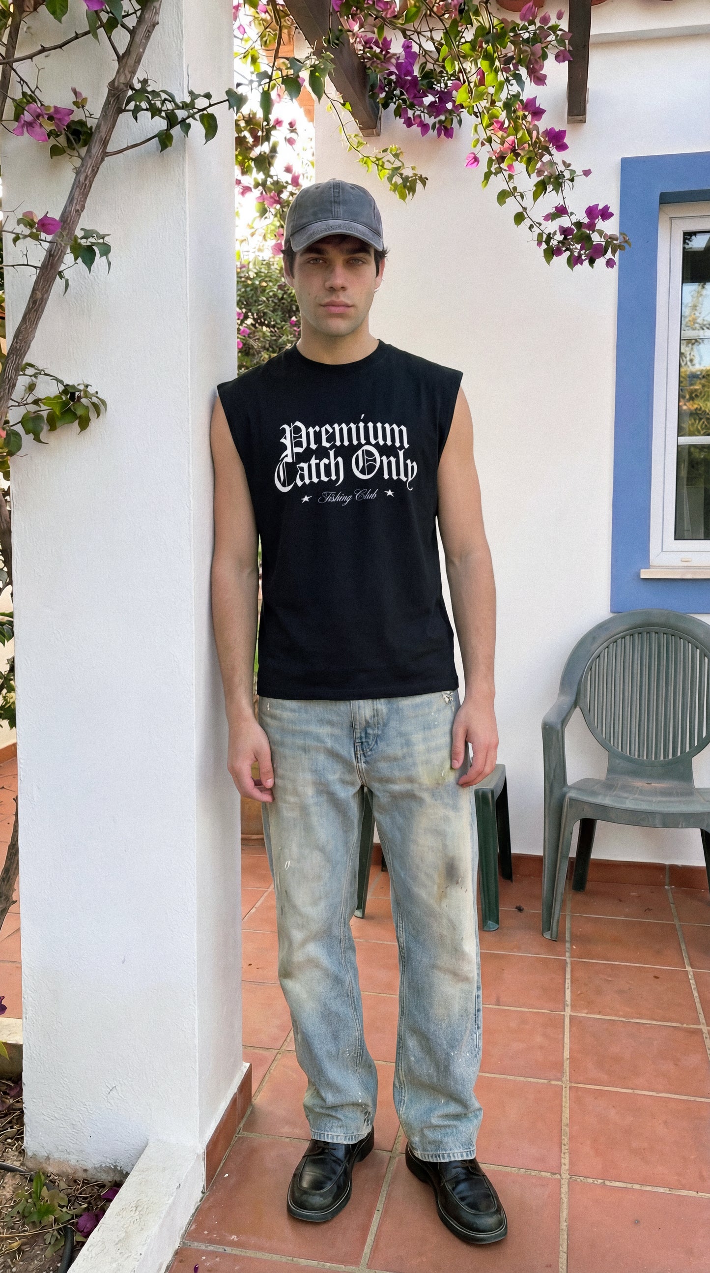 Musculosa Negra Premium Catch