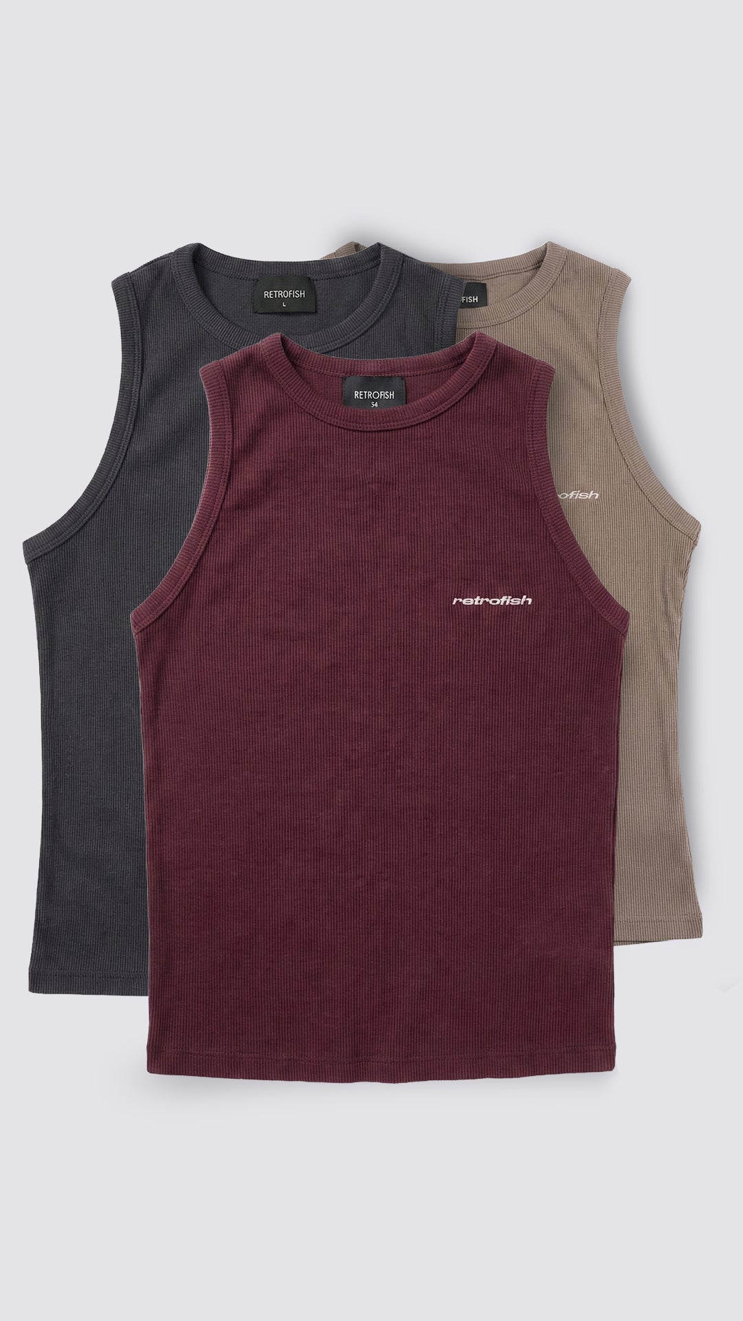 Pack Musculosa Ribb x3