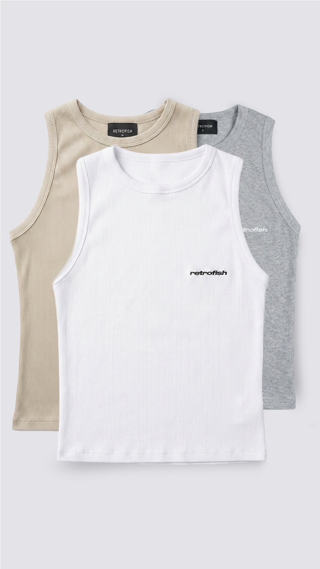 Pack Musculosa Ribb x3