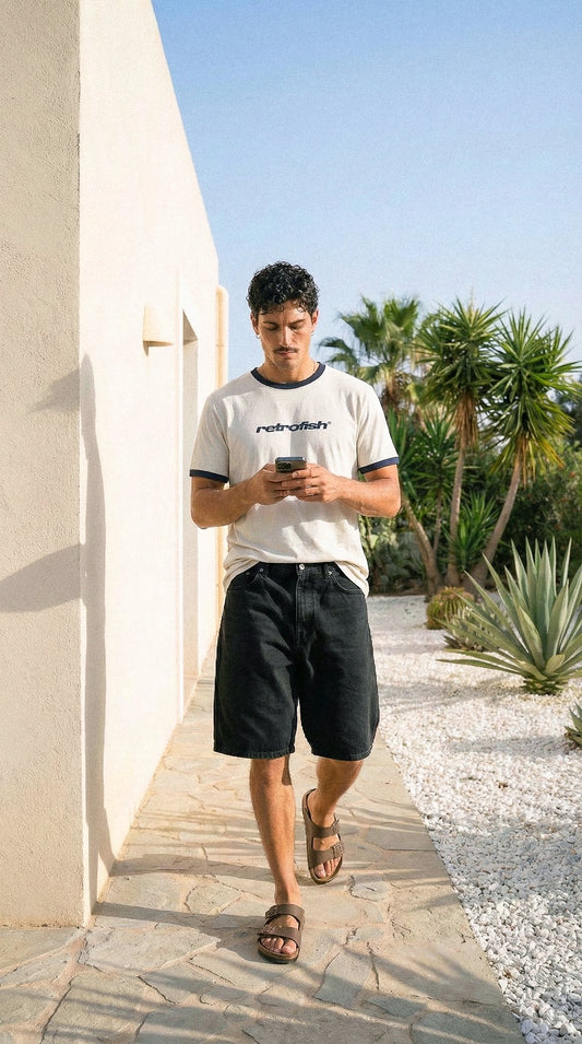 Remera Retrofish Core Crudo