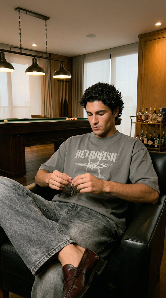 Remera Locked In Acero