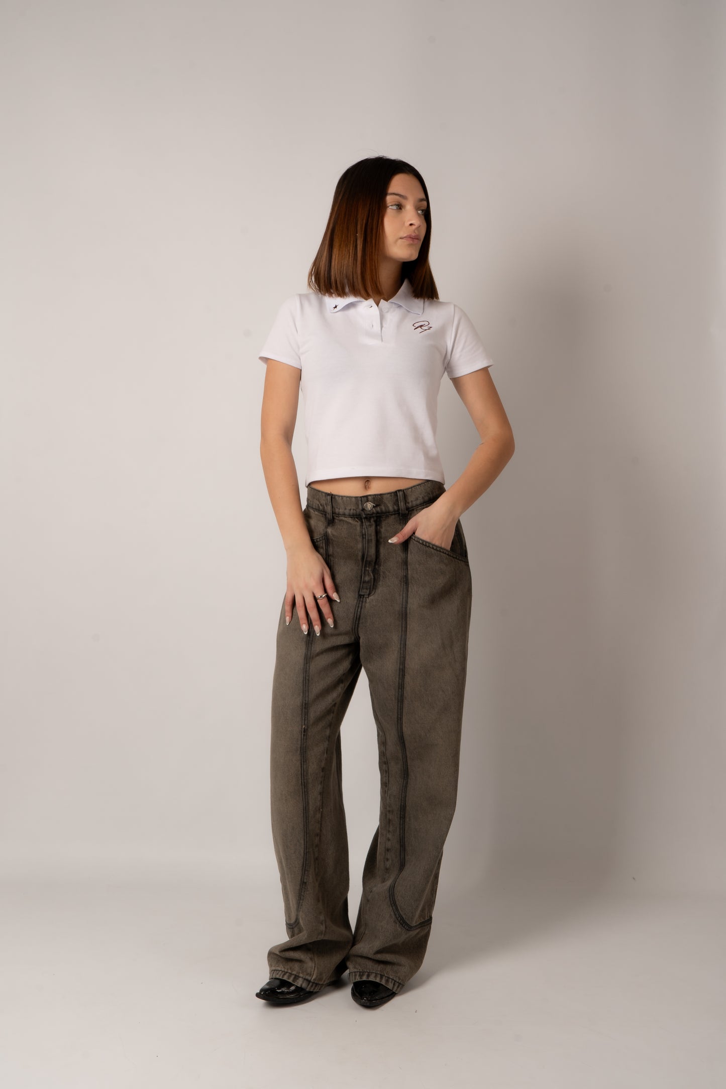 Pantalón Denim Costuras