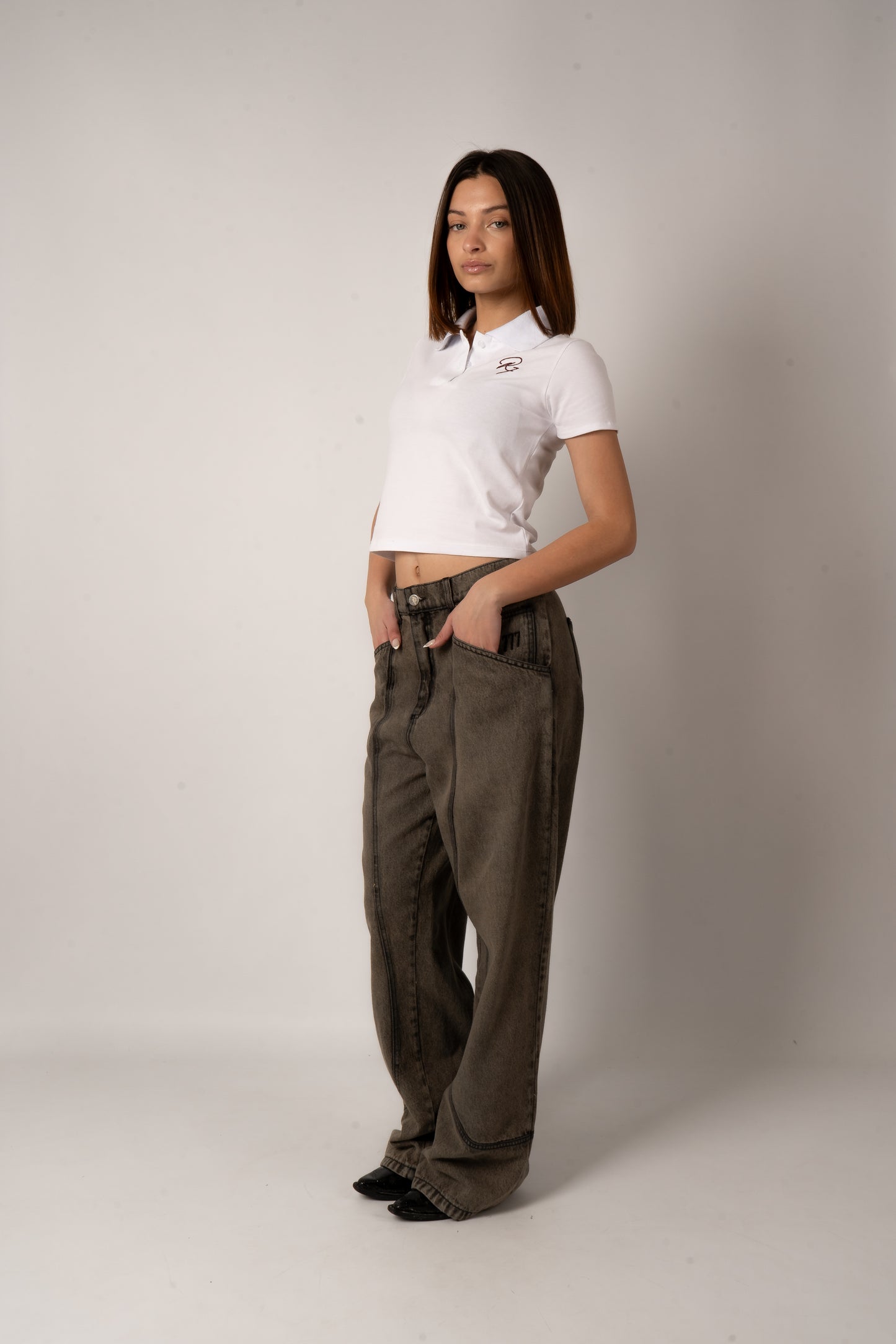 Pantalón Denim Costuras
