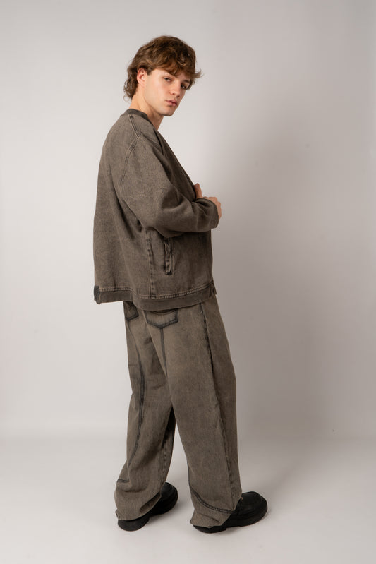 Pantalón Denim Costuras