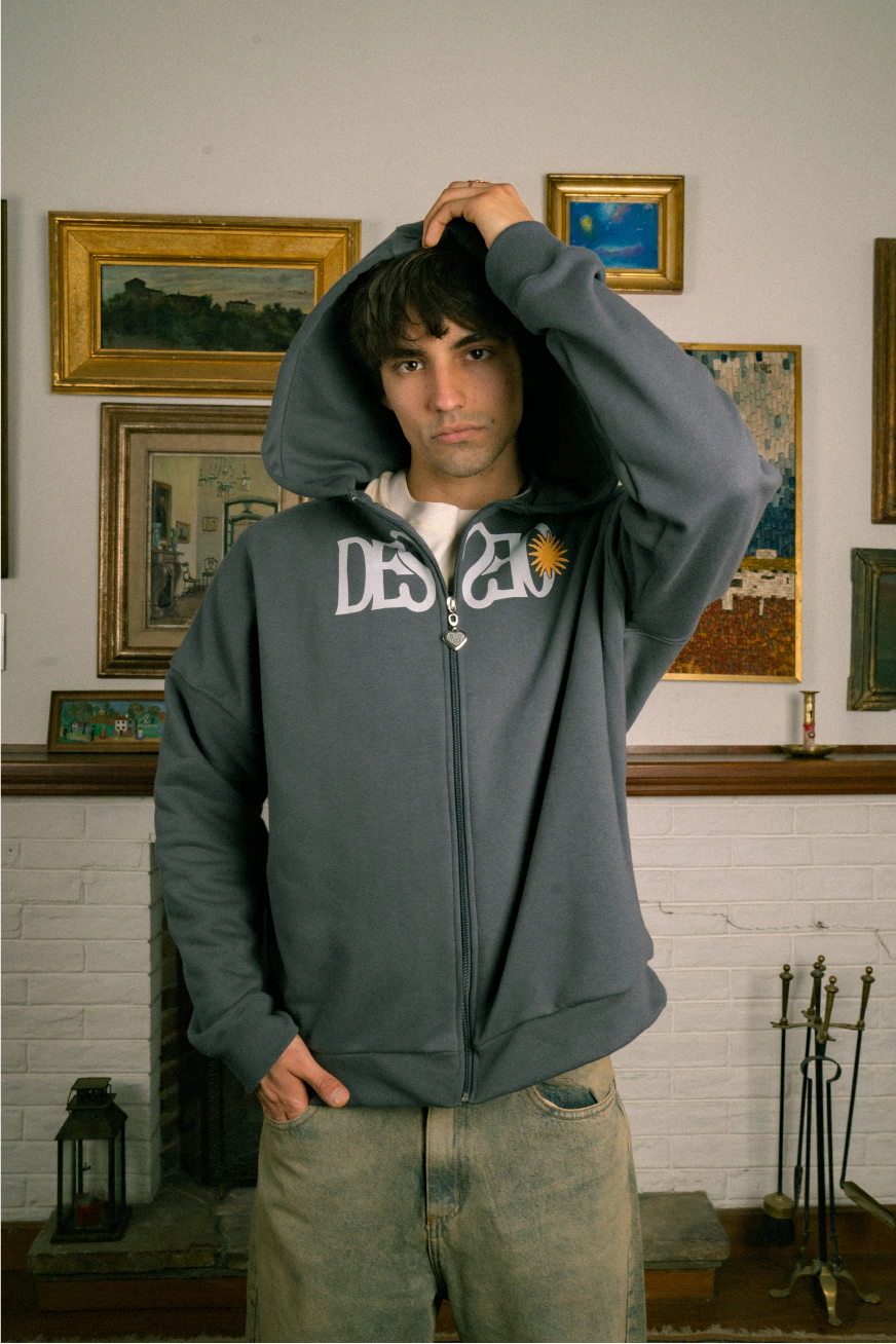 Zipper Deseo Gris